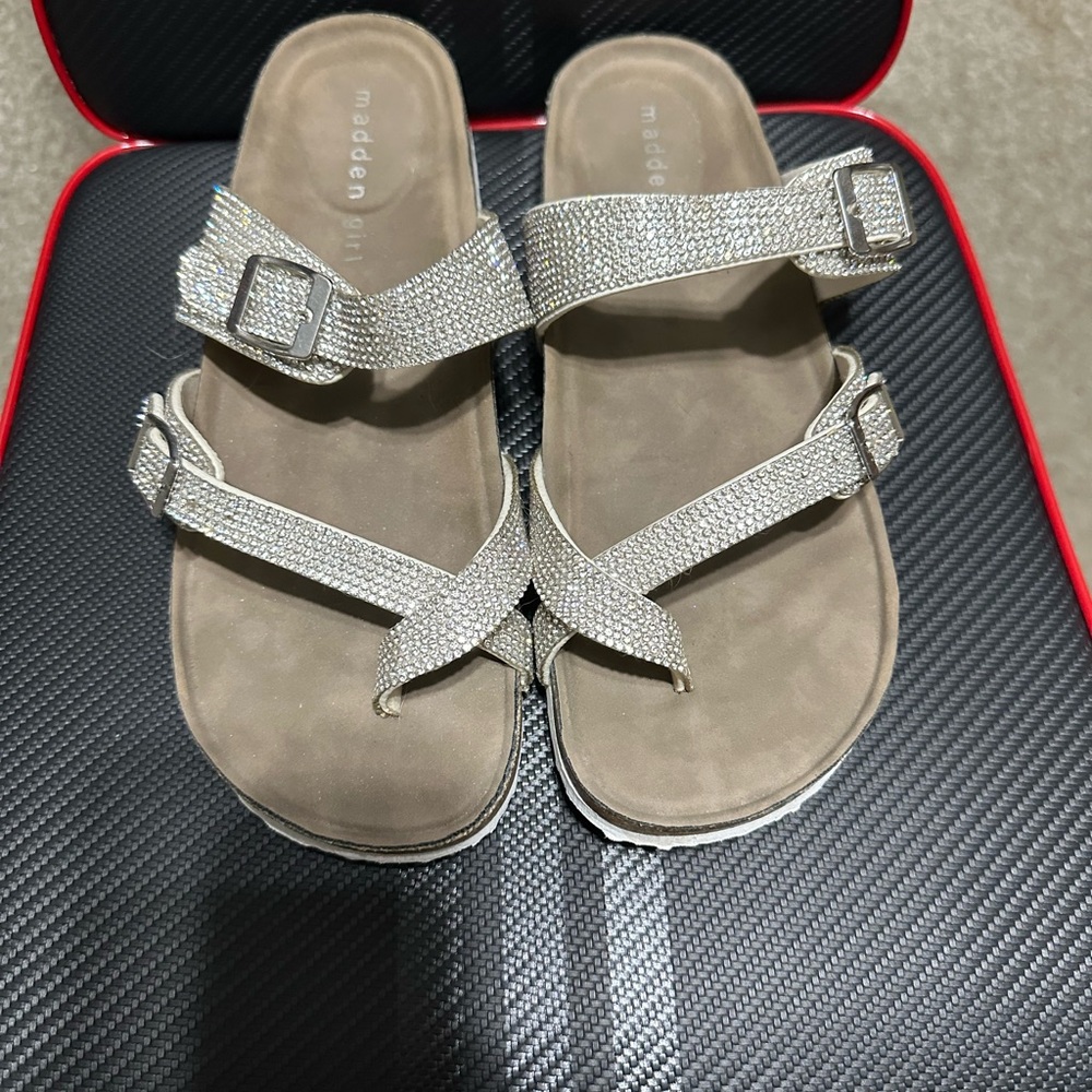 Madden Girl Rhinestone Sandals